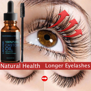 Eyelashes Growth Serum Castor Oil for Eyelashes and Eyebrow Thick Longer Nourishing Enhancer Lash Eyebrow Hair Grower Liquid Pampakapal Ng Kilay at Pilik Mata Beard Oil Grower for Men