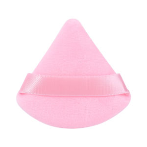 Multipurpose Triangle Powder Puff Velvet Face Makeup Sponges Wet Dry Use Puff for Loose Powder Foundation Cosmetic Soft Cotton Washable Puff Makeup Tools