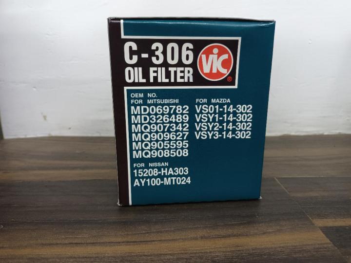 VIC OIL FILTER C-306 for L300, 4D56, STAREX, MONTERO, HYUNDAI GRACE ...