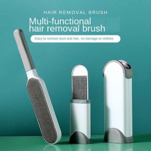 Portable Electrostatic Self-Cleaning Hair Dust Removal Brush Clothes Couch Carpet Bed Sofa Cat Dog Pet Hair Remover