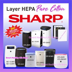 Hepa Filter Air Purifier SHARP FZ A80 A60 SFE FU A80 Bonus Layer Pure Cotton