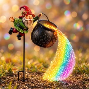 LZHDP MALL LED Christmas Cauldron Garden Light Flowin Ground Insert Santa Claus Light Ground Lamp Style Funny Christmas Decorations Lamp Garden Lawn