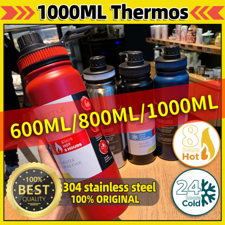 LSP【High Quality】1000ML Water Bottle Tumbler Thermos aquaflask