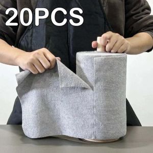 50Pcs/Roll Reusable Microfiber Cleaning Cloth Oil-Proof Absorbent Dish Towels for Kitchen Car