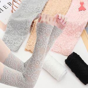 Breathable Lace Arm Sleeves Cycling Arm Sleeve UV Protection Sleeves Ice Silk Hand Sock Sunscreen Long Gloves Sun Protection Sleeve
