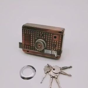 Cornerr Exterior Iron Door Locks Security Anti-theft Lock Insurance Lock Wood Gate Lock For Furniture Hardware Z5Q1T
