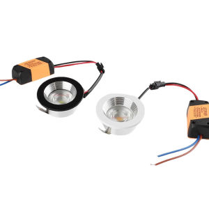 LED EYEBALL 3W MINI COB CEILING DOWNLIGHT DIMMABLE RECESSED SPOTLIGHT HIGH BRIGHTNESS Hole 45mm 220v