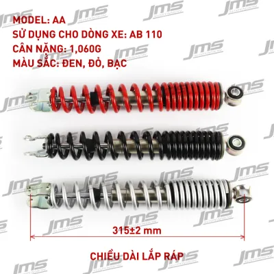 Giảm xóc sau Air Blade AB 110cc AB 125cc - Phuộc nhún sau Air Blade 125cc AB 110cc Hàng Chính Hãng JMS