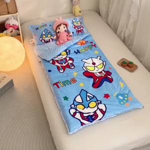 Túi ngủ trẻ em đa chức năng mùa thu đông dày ấm cho bé sơ sinh chống đá chăn gối bộ đầy đủ