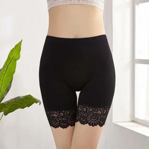 Safety Pants Womens Anti-Glare Lace Large Size Fat mm Three-Point Leggings Thin Style Slimmer Look