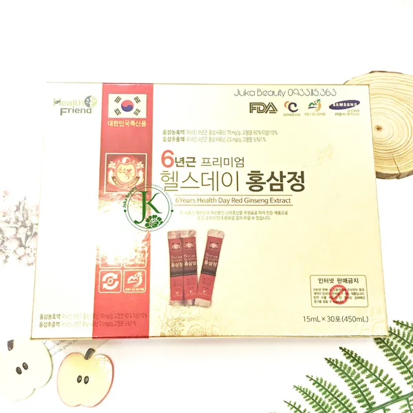 [TẶNG KÈM TÚI] Nước hồng sâm dạng gói 6 năm tuổi Samshin 6years Health ...