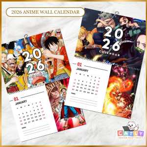 2026 ANIME WALL CALENDAR | X2 A4 SIZE | CALENDAR | YOU CAN REQUEST YOUR DESIRED ANIME