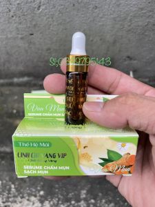 Serum Sạch Mụn Sau 20h Sử Dụng Thế Hệ Mới Linh Chi Vàng Vip 5ml ( Xanh Lá )