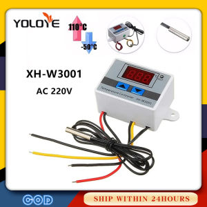 220V Digital LED Temperature Controller XH-W3001 Thermostat Control Switch for Automatic Digital Incubator Use