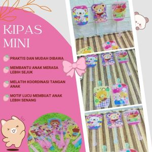 KIP-MINI Ecer 1pcs KIPAS PLASTIK MINI MOTIF LUCU RANDOM