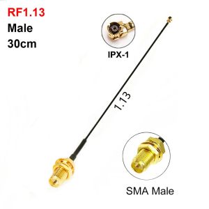 OUREAL 1Pcs 30cm Cáp SMA sang IPX RF1.13 RG178 Bộ chuyển đổi RP SMA Female Bền bỉ RP SMA Nữ Bộ chuyển đổi cáp đồng trục dành cho Bộ định tuyến Wifi  AP