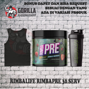 Rimbalife Rimbapre - Pre Workout 30 Servings PWO Suplemen Fitness