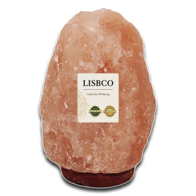 โคมไฟเกลือหิมาลายัน เกลือชมพู หิมาลัย ขนาด 2-3 kg ทรงธรรมชาติ Himalayan Salt Lamp Natural Shape Size 2-3 kg พร้อมหลอดไฟปรับระดับได้ ป้องกันฝุ่นละออง