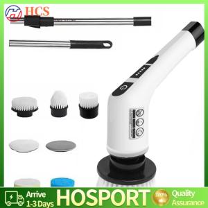 【HCS】Electric Spin Scrubber Cordless Cleaning Brush Rechargeable Handheld Wireless Scrubber Shower Scrubber for Car Sink Tubs