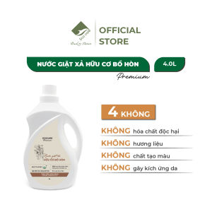 Nước Giặt Xả Hữu Cơ Bồ Hòn ECOCARE Kết Hợp Tinh Dầu Hoa Nhài 4L Giặt Xả An Toàn Với Mọi Loại Vải
