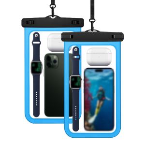 MEEU Large Capacity Mobile Phone Bag Touchable Screen Waterproof Swimming Storage Bag Smartphone Accessories Universal Phone Protector Pouch Water Splashing Festival