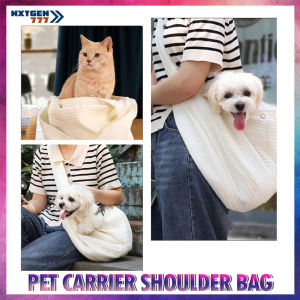 Pet Carrier Bag Sling Bag Portable Dog Carrier Outdoor Travel Single Shoulder Bag Mesh Pouch Handbag (SMALL)