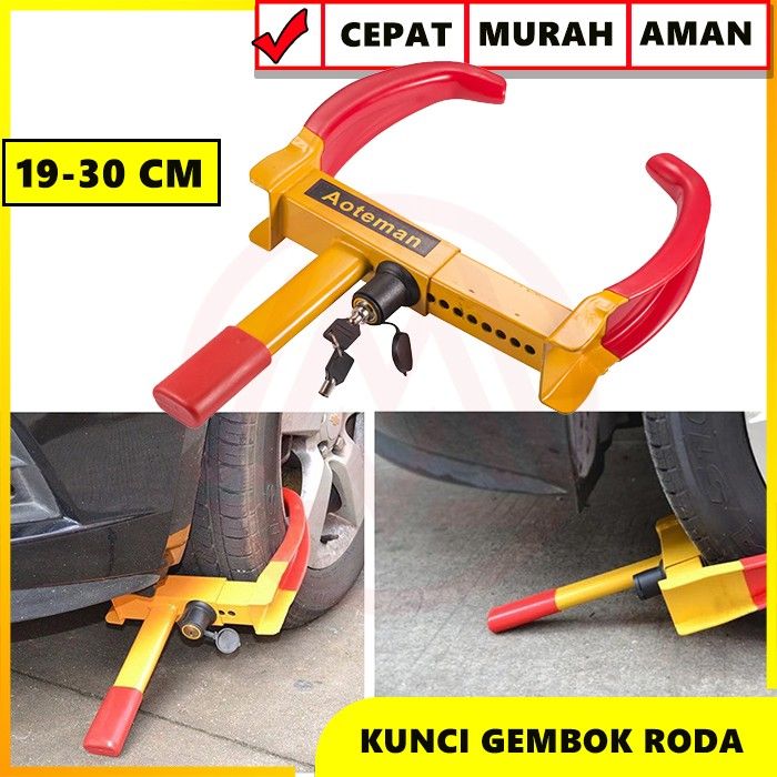 Kunci Pengaman Gembok Ban Mobil Anti Derek