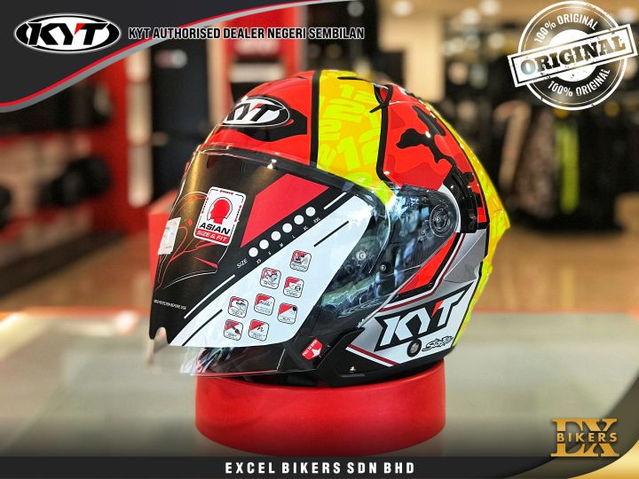KYT NFJ XAVI FORES YELLOW/KYT NFJ/OPEN FACE HELMET