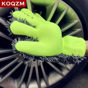 [COD] KOQZM KITCHEN 1PC Waterproof Mitt Premium Microfiber Wash Mitt Auto Car Wash Soft Anti-scratch For Car Wash Multifunction Thick Cleaning Glove