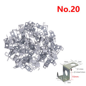 [ezrae Libun] 100 PCS 3D Channel Letter Hanging Ear Stainless Steel Metal Sign Installation Fixing Spare Part Advertising Hardware