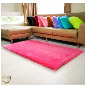 Sarung / cover Karpet Bulu Rasfur anti slip. 150x100cm. | karpet aesthetic|karpet mewah