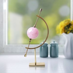OKDEALS01 Fashion 1Pcs Globe Shape Sphere Glass Ball Decorative Crystal Ball Base Ornament Home Decor Display Stand