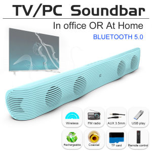Banchugw 2023 Home Theater Sound Bar WIFI Portable Wireless Bluetooth Speakers Column Stereo Bass FM Radio USB Subwoofer for Computer TV Phone
