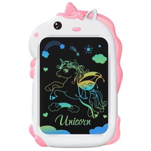 ANANK LCD Pad Arts & Drawing Tablet Gift For Kids Drawing Electronic Writing Board With Stylus Cartoon Little Unicorn (Jaz Authentic)