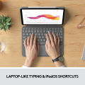 Logitech Combo Touch Keyboard Case with Trackpad for iPad เคสคีย์บอร์ดแบ็คไลท์พร้อมแทร็กแพดสำหรับ iPad ( Pro 11 Gen 1-4 , Pro 12 Gen 5-6 , Air Gen 4-5 ) แป้นพิมพ์สกรีน TH/EN. 