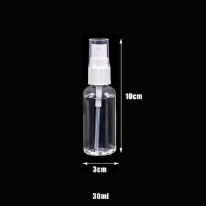 OPE Reusable Portable PET Alcohol Spray Bottle 30ml/50ml/100ml Empty Hand Sanitizer Bottle