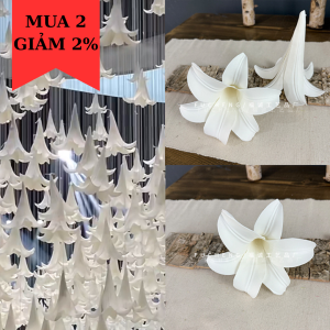 Bông hoa huệ chất liệu xốp decor treo trần đám cưới phòng cưới hoa xốp tự làm đạo cụ