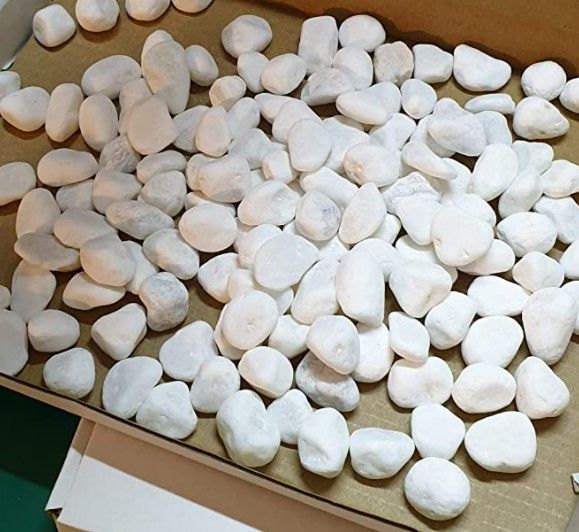 หินสีขาวหิมะ เบอร์ 1 ขนาด 200 กรัม สำหรับกระถางเล็ก แจกัน สวนถาด