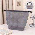 Waterproof Quick-Dry Buckle Type Swimming Bag Mesh Design Beach Bag Large Capacity Storage Bag Lightweight Toiletries Bag. 