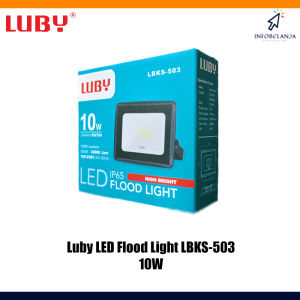 Luby Flood Light LBKS-503 IP65 10 Watt Cahaya Putih SNI