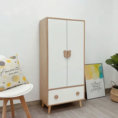 Tủ Gỗ Lắp Ghép Tủ Quần Áo Trẻ Em IGA Chống Đổ An Toàn Chất Liệu Gỗ Phủ Melamin Chống Nước và Xước Tuyệt Đối - GP123