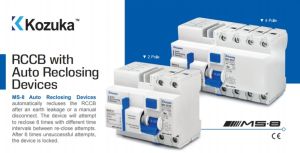 KOZUKA RCCB WITH AUTO RECLOSING DEVICE 2P 63A 100mA & 4P 63A 300mA MS9
