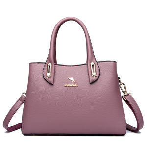 2026 New Model Lychee Pattern Womens Handbag Handheld Shoulder Crossbody Commuting Large Bag Business Style Mom Bag