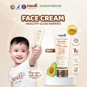 Moell Face Cream Healthy Glow Barrier 40gr | Mencerahkan & Melembabkan Kulit Wajah Anak (Bpom)
