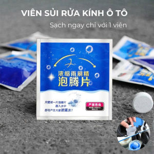 Viên sủi rửa tẩy kính xe ô tô siêu sạch 1 viên dùng được cho 4 lít hòa tan nhanh chóng với nước
