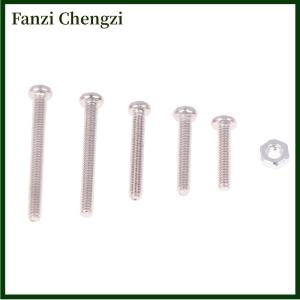 Fanzi 10pcs M2x10 M2x12 M2x14 M2x18 M2x20mm Stainless Steel Cross Head Disc Head Machine Tooth Screw RC Parts