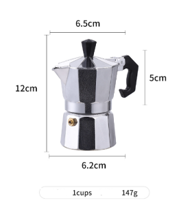 Moka Pot Italian Coffee Maker Aluminum Mocha Espresso Percolator Pot Coffee Kettle Cafeteria Home Outdoor Cafe Tools