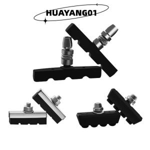 HUAYANG01 [HOT FASHION] Bike Brake Blocks Rubber Cycling Part Tools MTB Mountain Road Bicycle Lightweight V-brake Shoes Pads Bicycle Accessories
