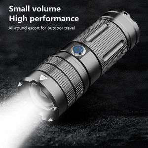 Original Ultra Bright LED Flashlight LED Big Battery Zoomable Flashlights High Lumens Outdoor Emergency Torch