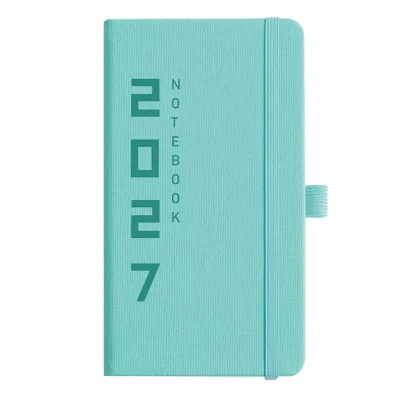 Cá nhân memo organizer 2027 sổ kế hoạch bỏ túi 2027 kế hoạch hàng tuần hàng ngày với dây đàn hồi kẹp giữ bút chất liệu da pu kích thước bỏ túi chương trình nghị sự máy tính xách tay lịch trình cá nhân tổ chức cho thời gian ghi nhớ dễ dàng cho châu á